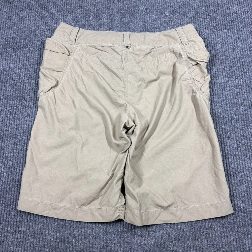 The North Face Shorts Womens 12 Tan Hiking Cargo Khaki Outdoor Casual